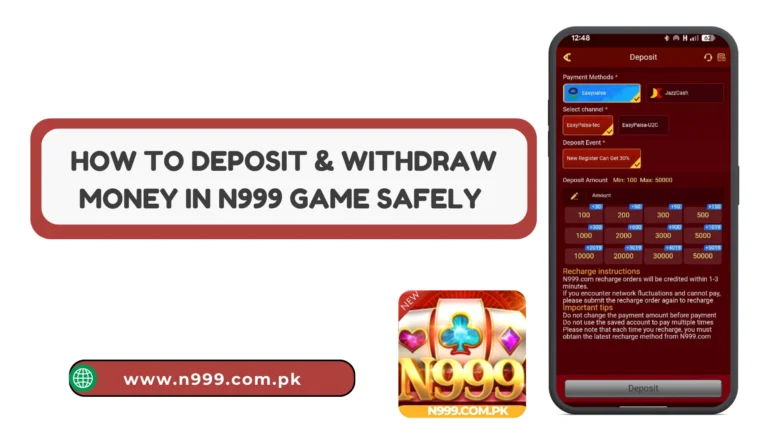 N999 Deposit and withdraw